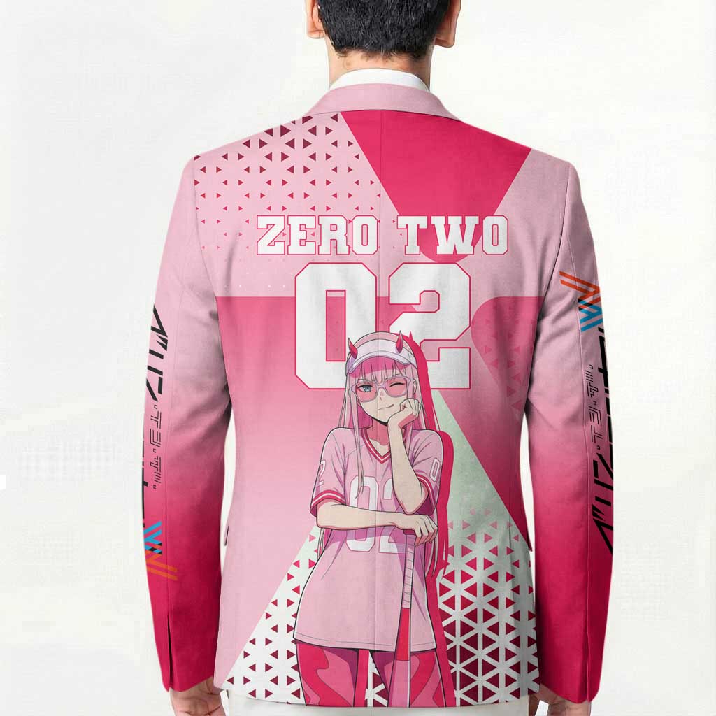 Zero Two Blazer Retro Baseball Anime Style