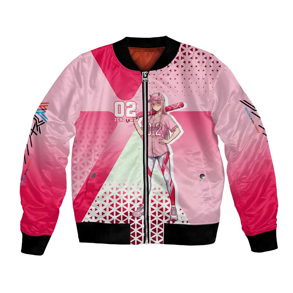 Zero Two Bomber Jacket Retro Baseball Anime Style