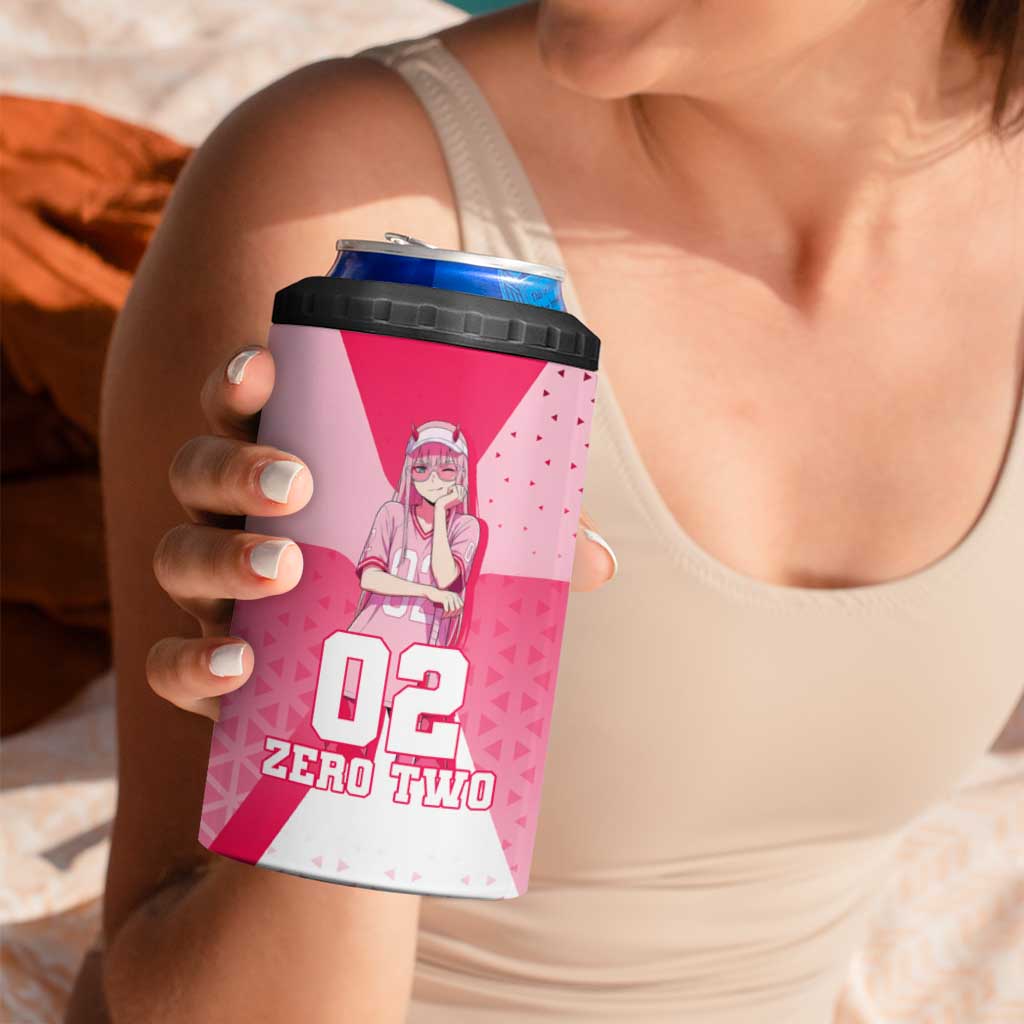 Zero Two 4 in 1 Can Cooler Tumbler Retro Baseball Anime Style