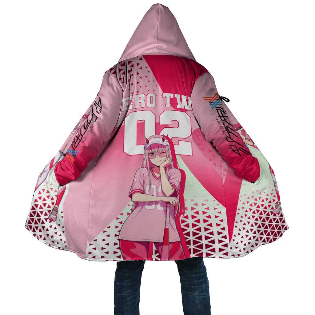 Zero Two Cloak Retro Baseball Anime Style