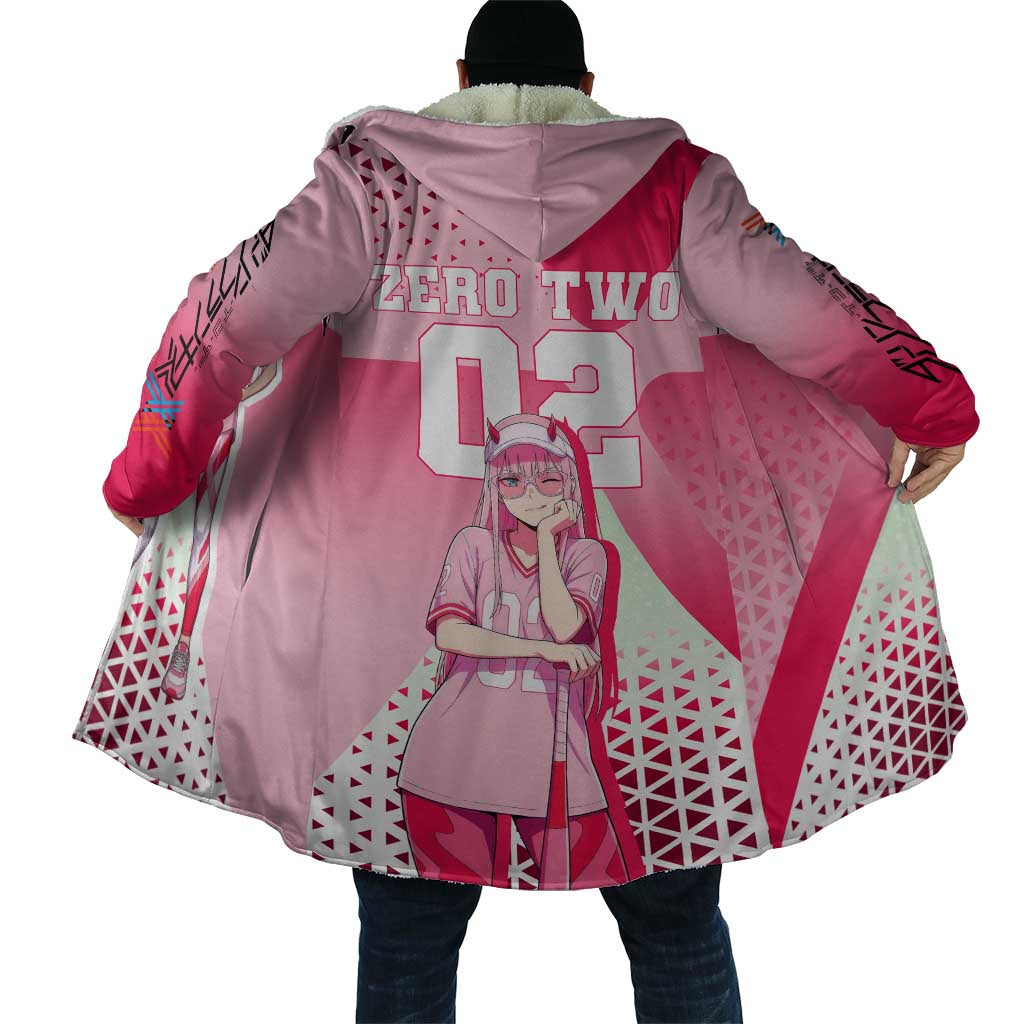 Zero Two Cloak Retro Baseball Anime Style
