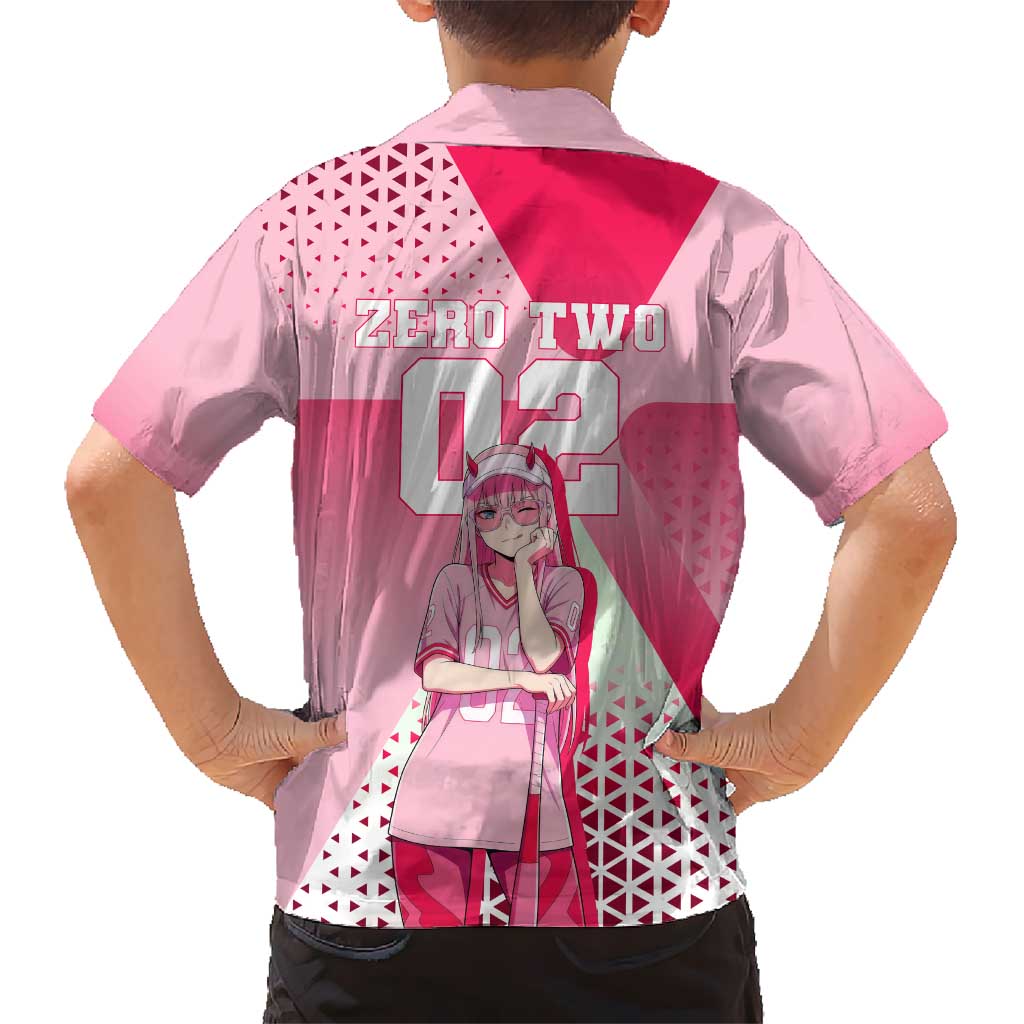 Zero Two Family Matching Mermaid Dress and Hawaiian Shirt Retro Baseball Anime Style
