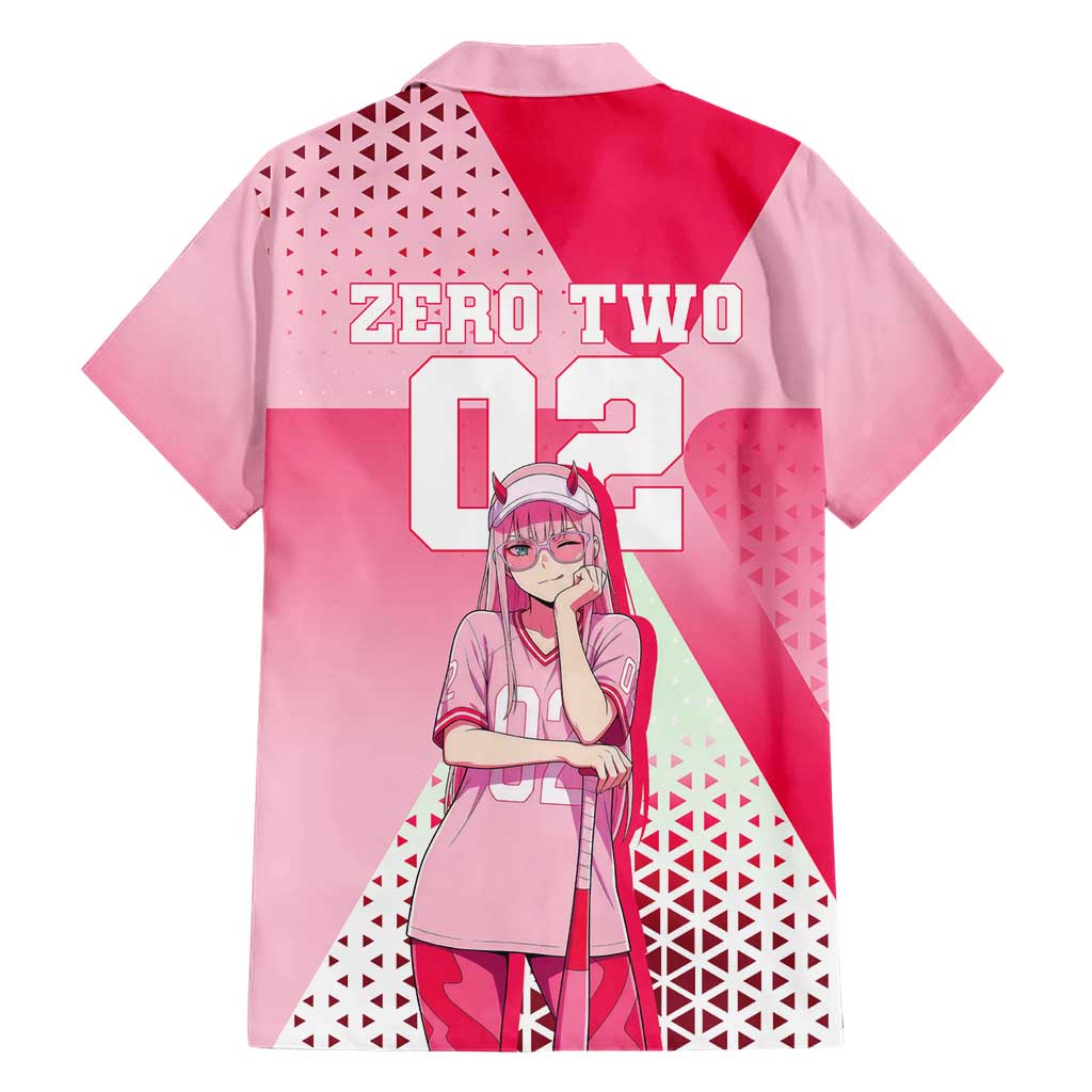 Zero Two Family Matching Summer Maxi Dress and Hawaiian Shirt Retro Baseball Anime Style