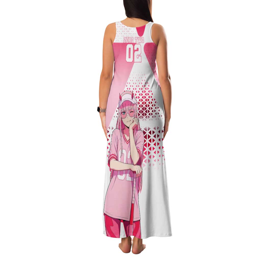 Zero Two Family Matching Tank Maxi Dress and Hawaiian Shirt Retro Baseball Anime Style