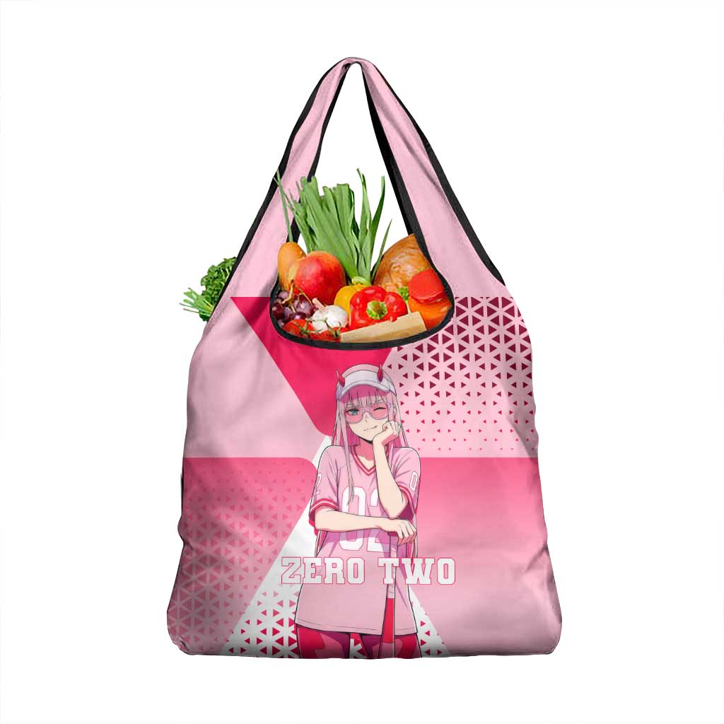 Zero Two Grocery Bag Retro Baseball Anime Style