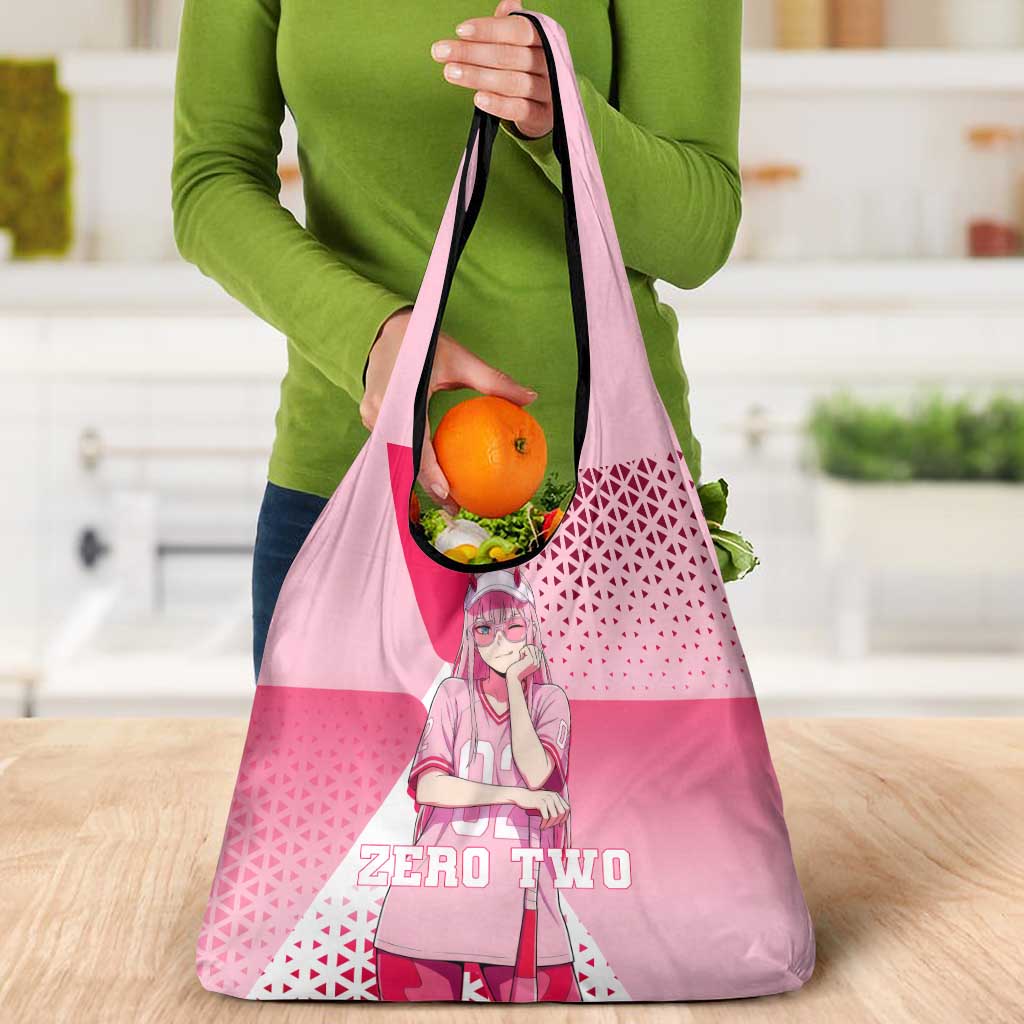 Zero Two Grocery Bag Retro Baseball Anime Style