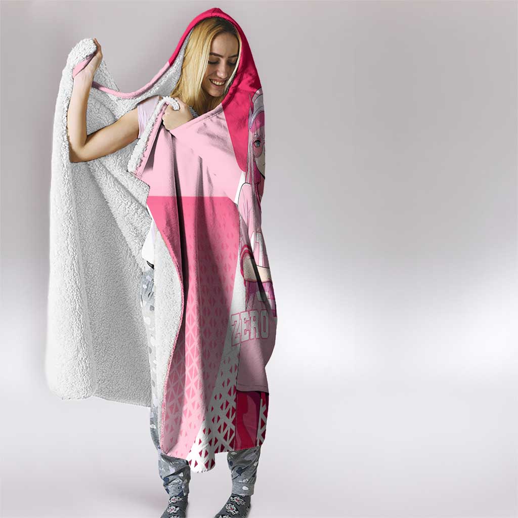Zero Two Hooded Blanket Retro Baseball Anime Style