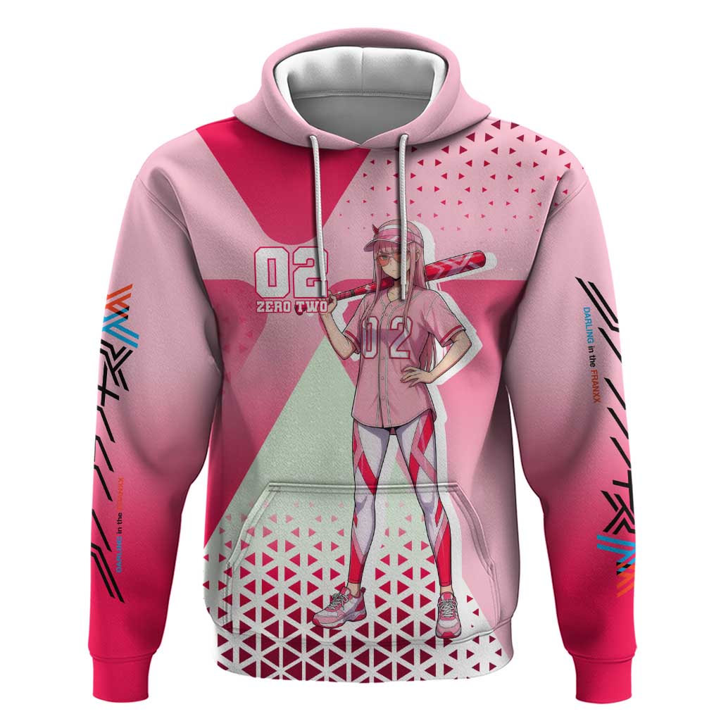 Zero Two Hoodie Retro Baseball Anime Style