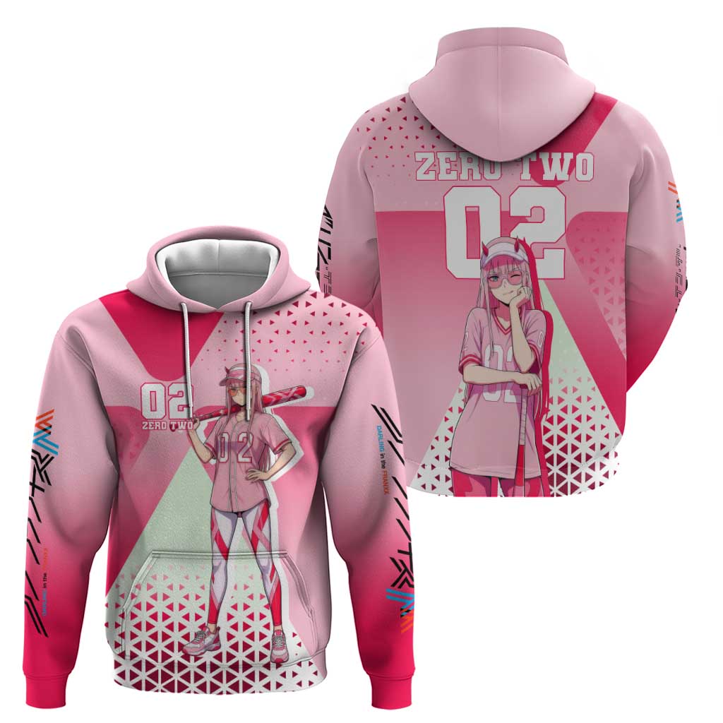 Zero Two Hoodie Retro Baseball Anime Style