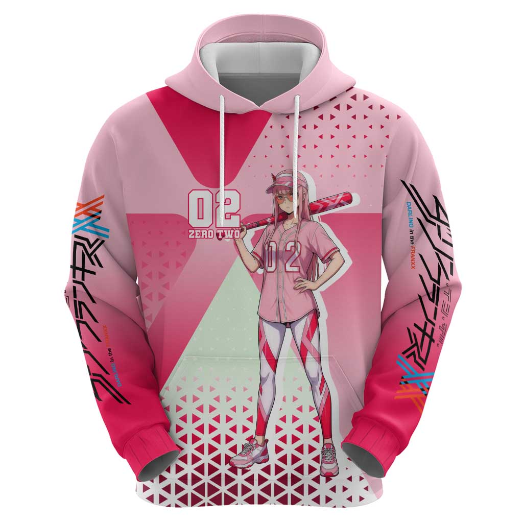 Zero Two Hoodie Retro Baseball Anime Style