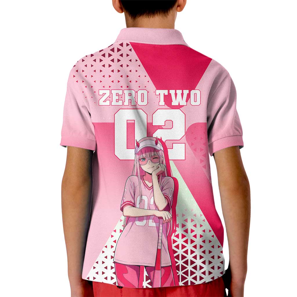 Zero Two Kid Polo Shirt Retro Baseball Anime Style