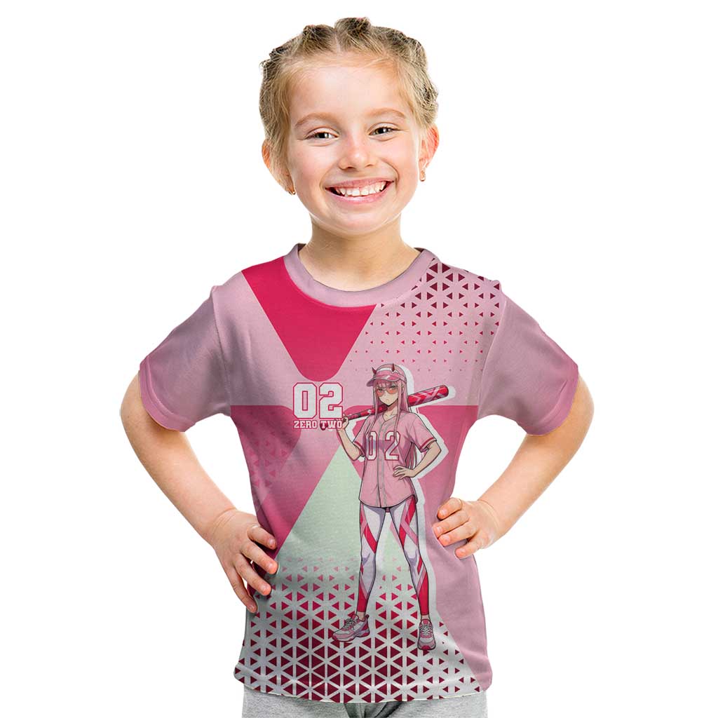 Zero Two Kid T Shirt Retro Baseball Anime Style