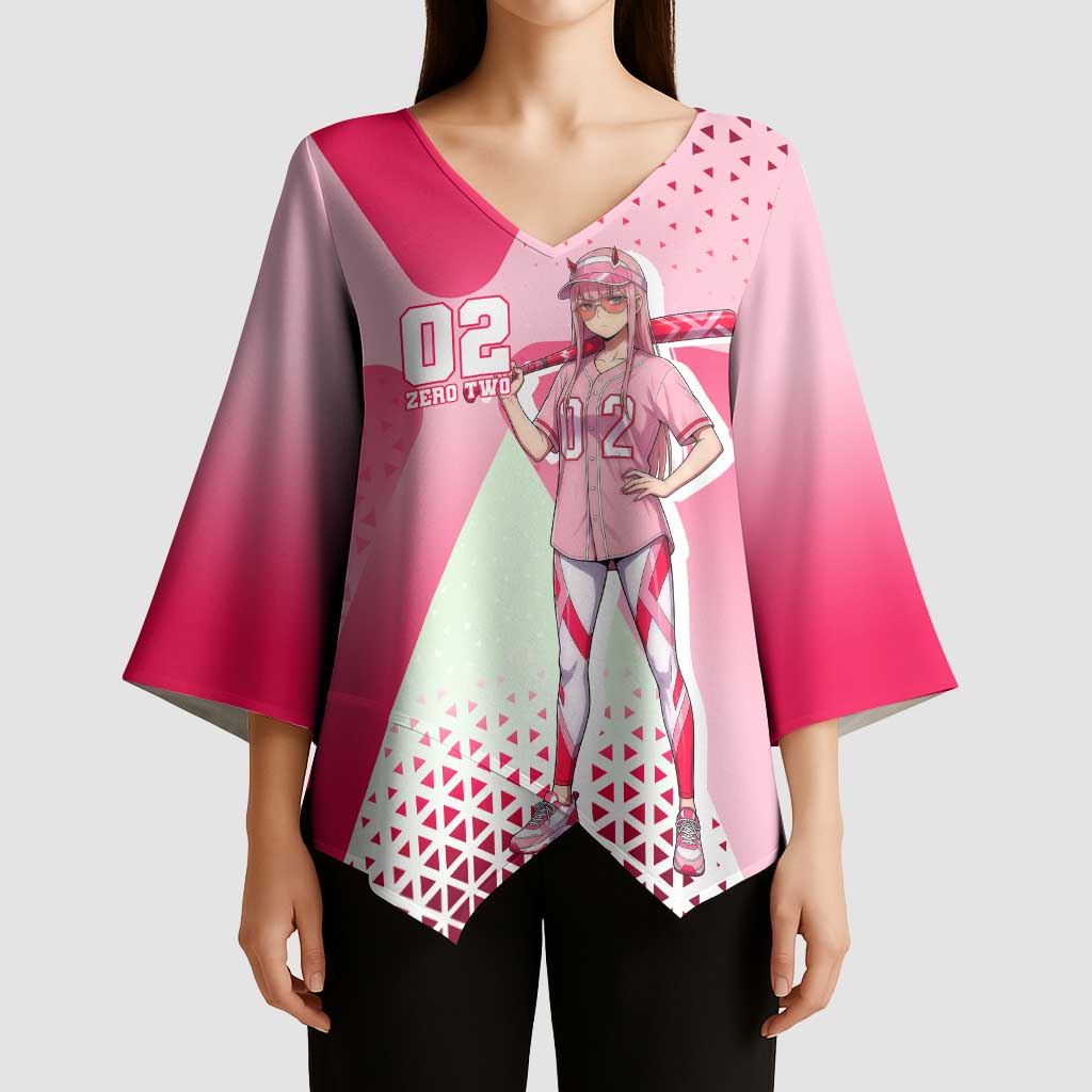 Zero Two Kimono Sleeve Blouse Retro Baseball Anime Style