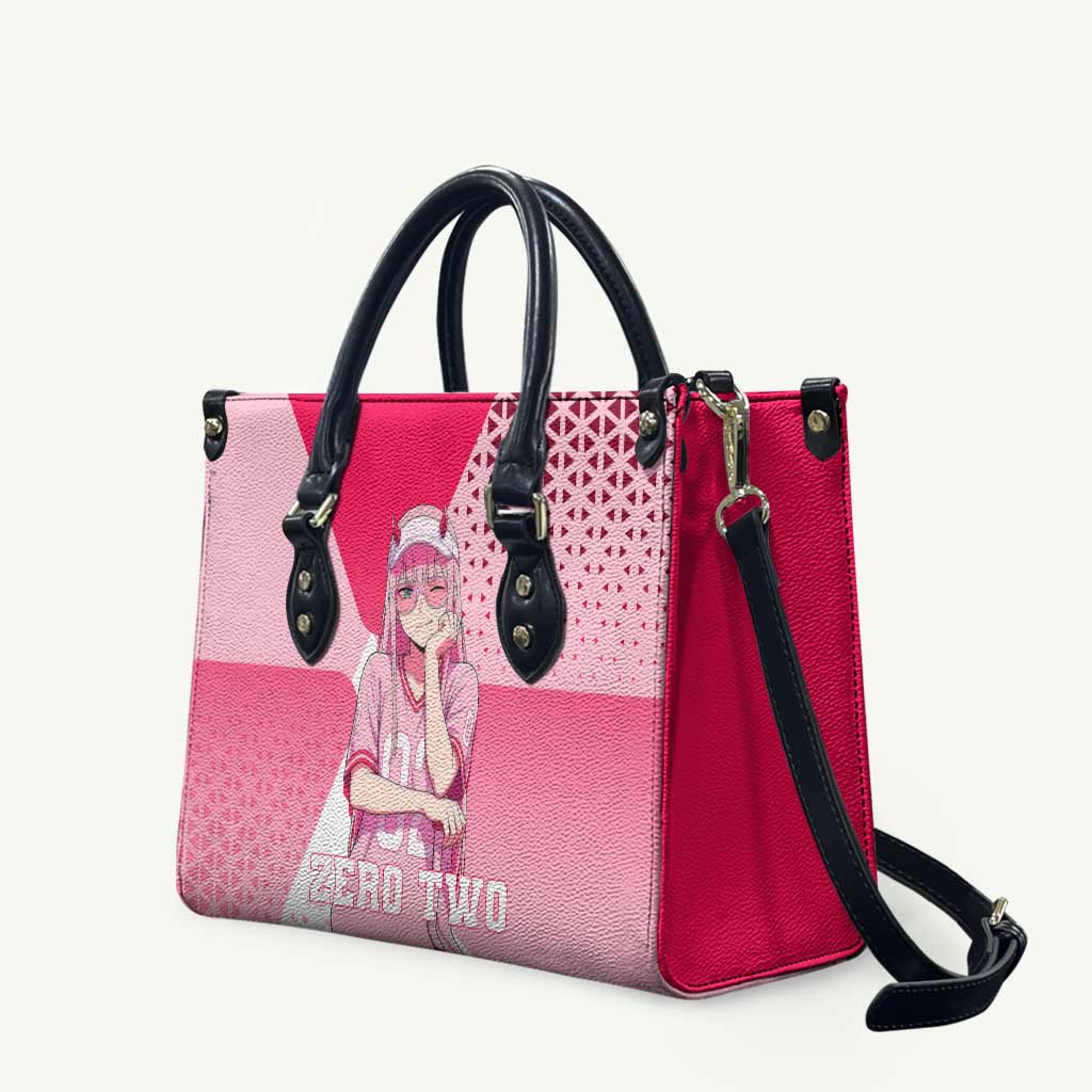 Zero Two Leather Bag Retro Baseball Anime Style