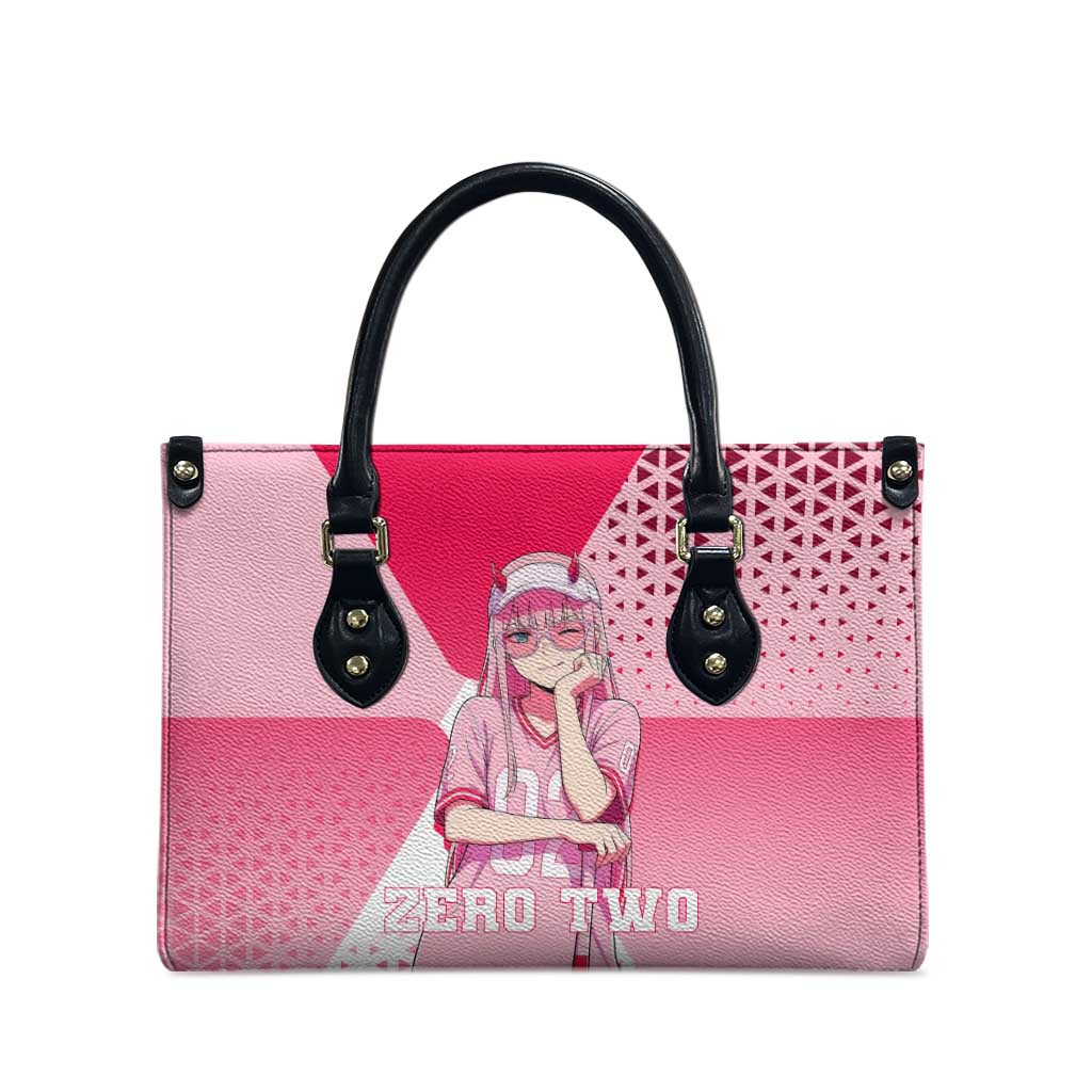Zero Two Leather Bag Retro Baseball Anime Style
