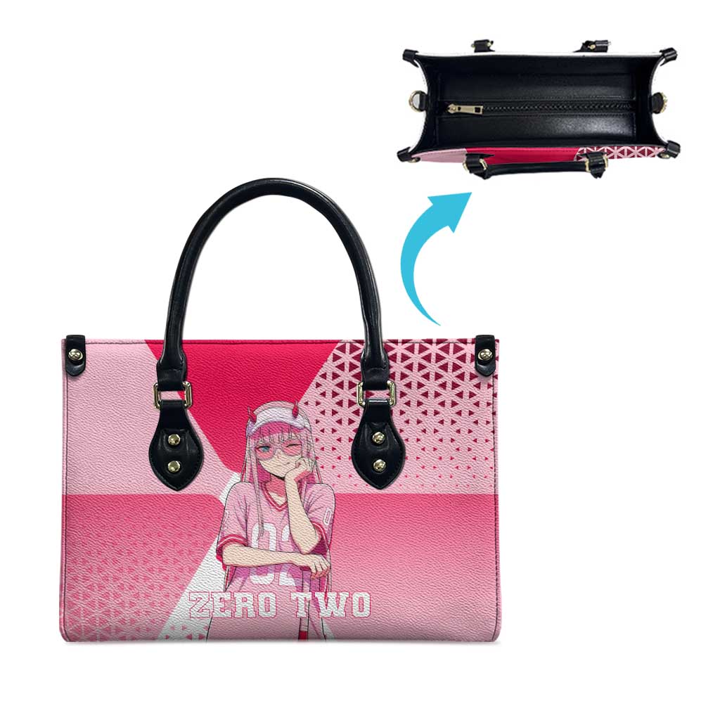 Zero Two Leather Bag Retro Baseball Anime Style