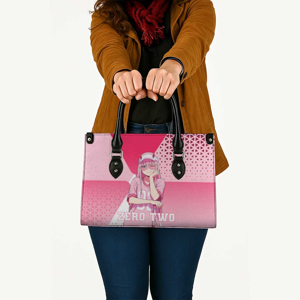 Zero Two Leather Bag Retro Baseball Anime Style
