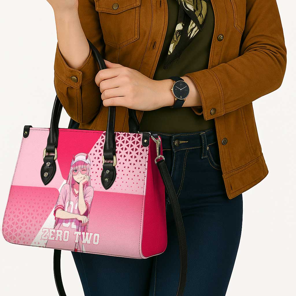 Zero Two Leather Bag Retro Baseball Anime Style