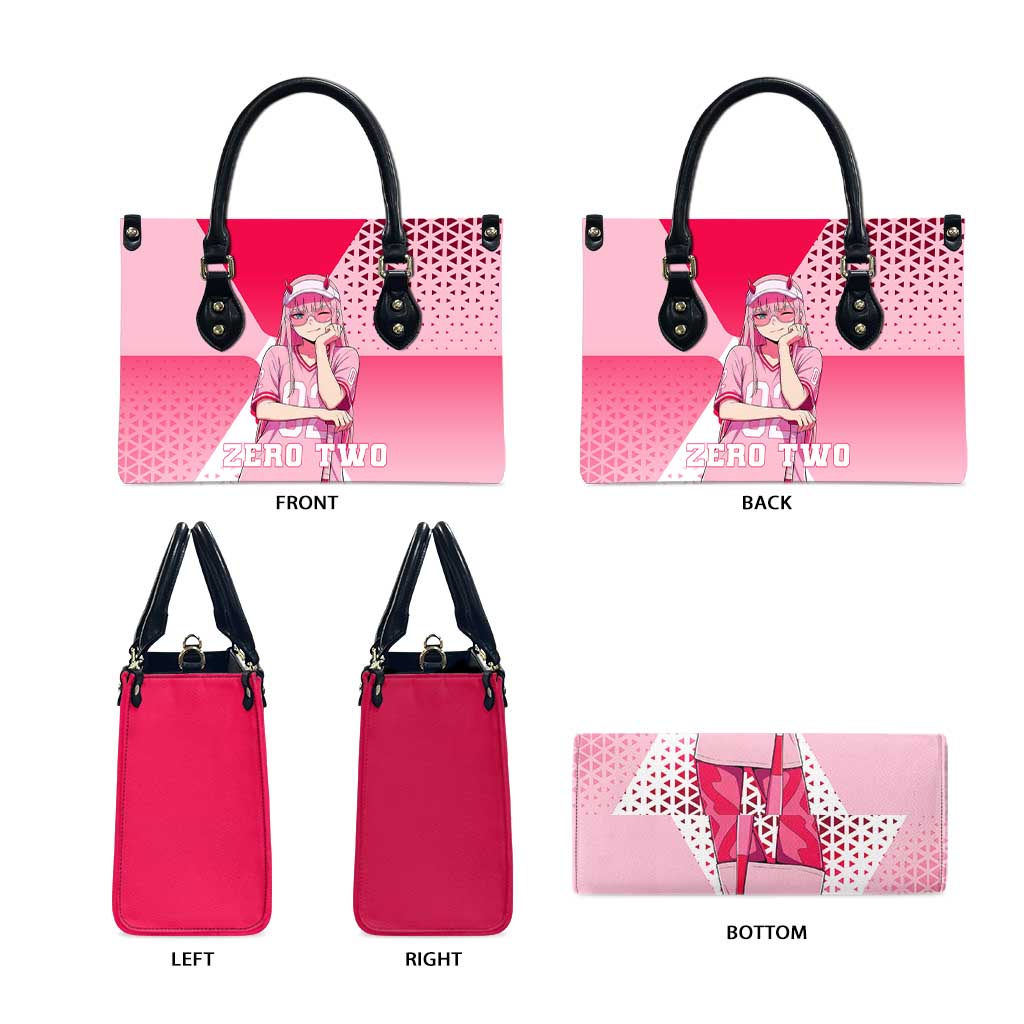Zero Two Leather Bag Retro Baseball Anime Style