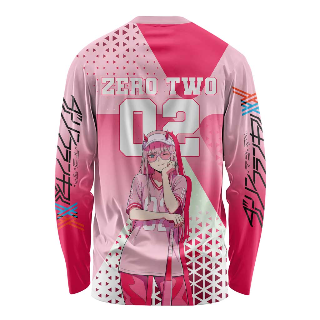 Zero Two Long Sleeve Shirt Retro Baseball Anime Style