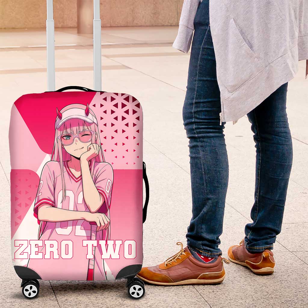 Zero Two Luggage Cover Retro Baseball Anime Style