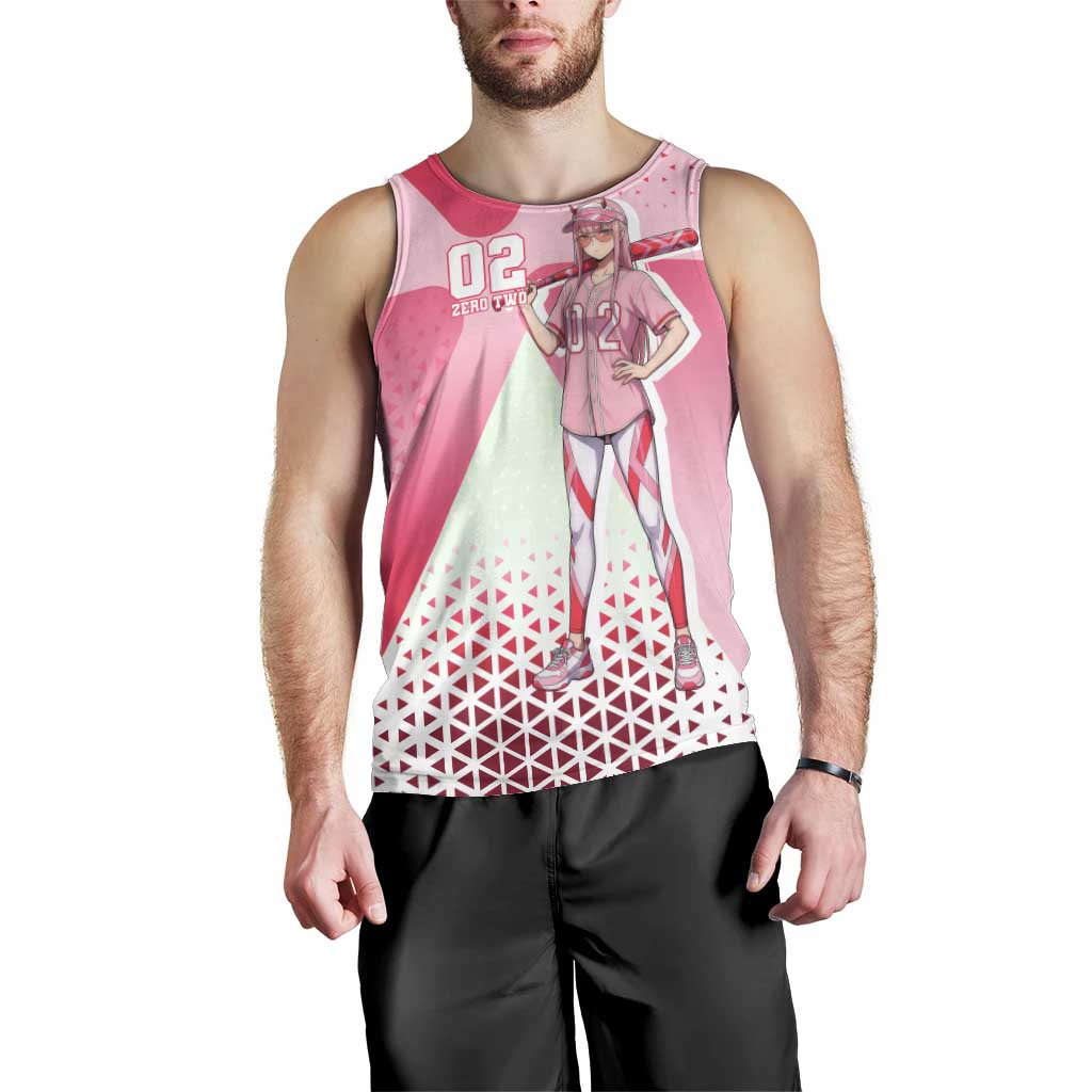 Zero Two Men Tank Top Retro Baseball Anime Style