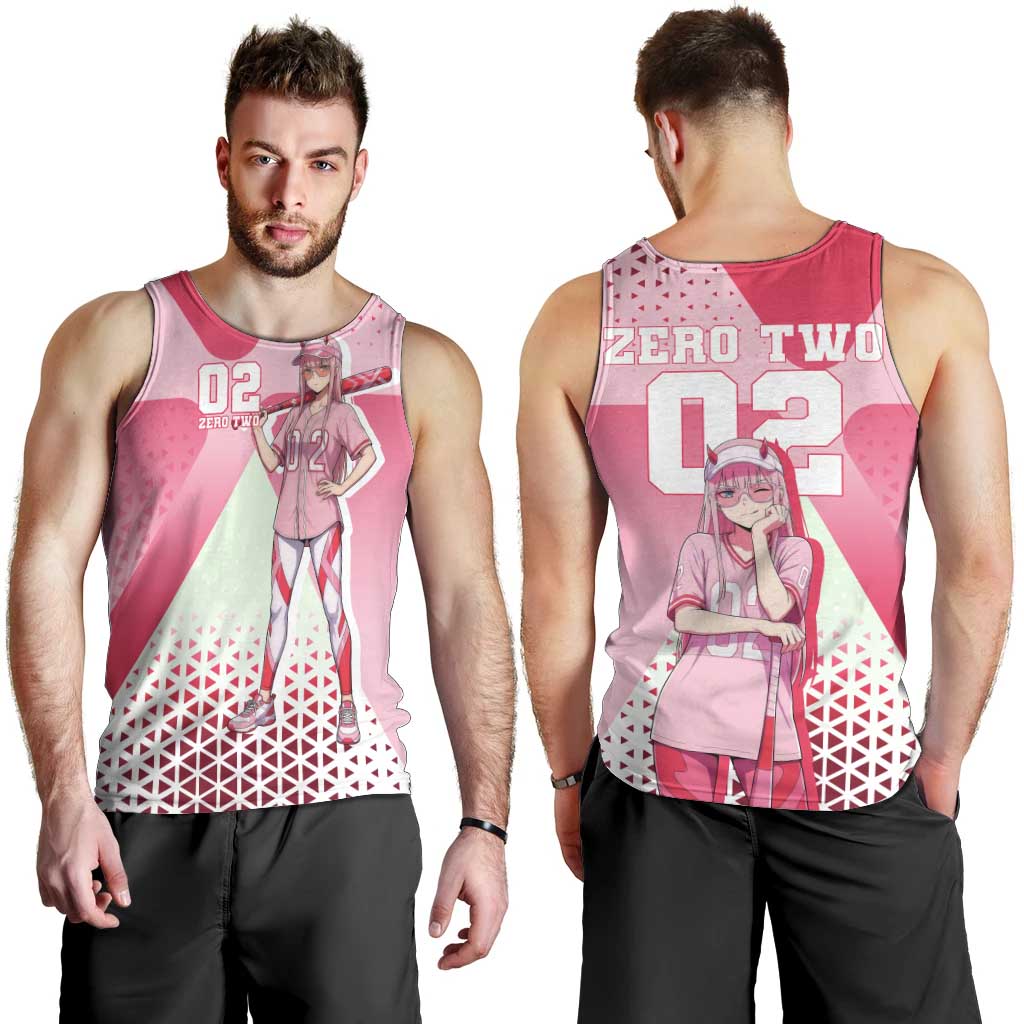 Zero Two Men Tank Top Retro Baseball Anime Style