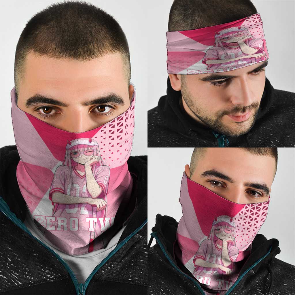Zero Two Neck Gaiter Retro Baseball Anime Style