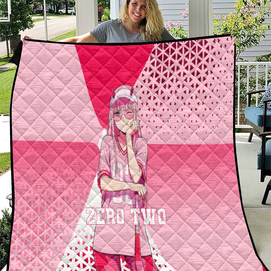 Zero Two Quilt Retro Baseball Anime Style