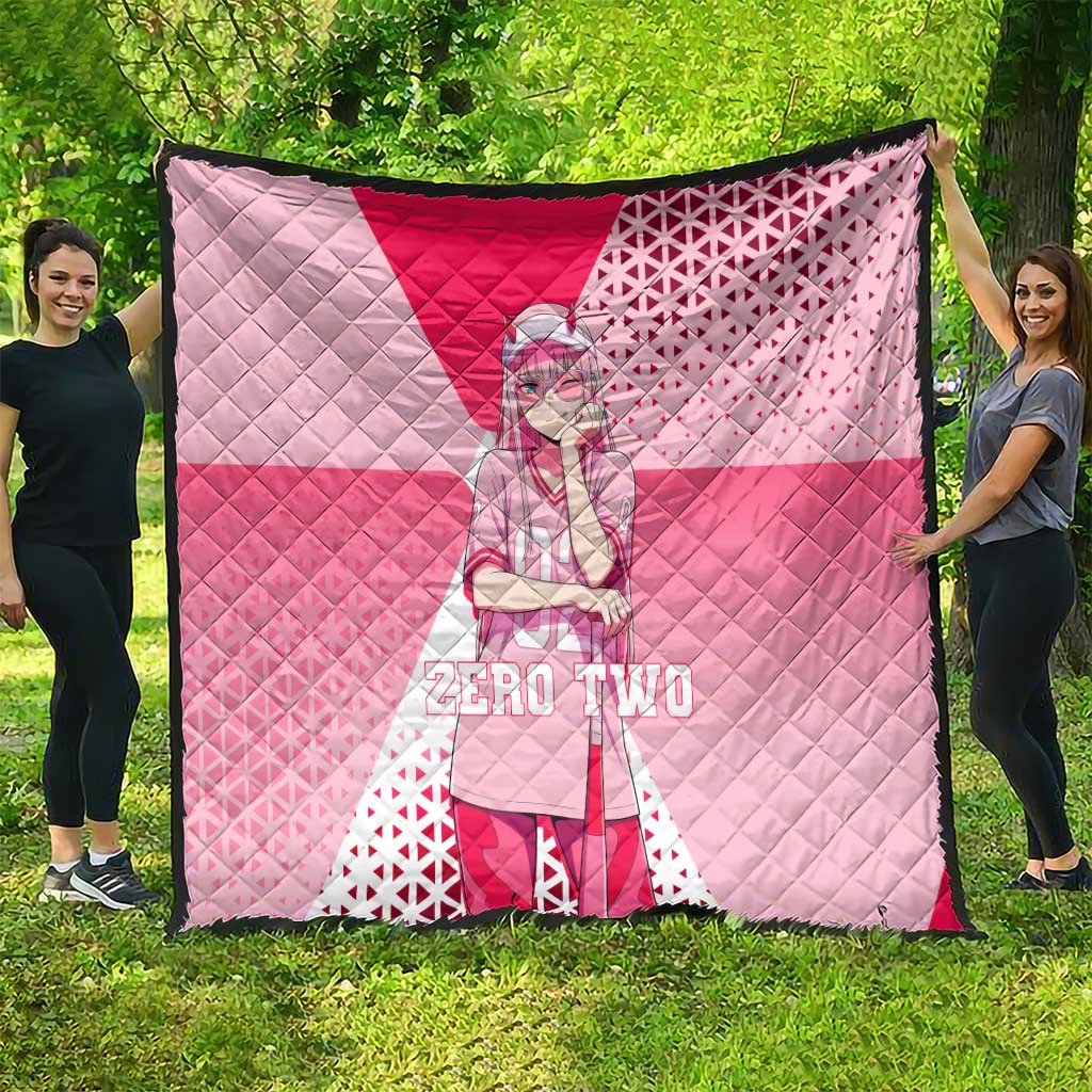 Zero Two Quilt Retro Baseball Anime Style