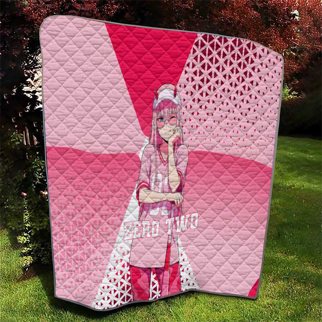 Zero Two Quilt Retro Baseball Anime Style