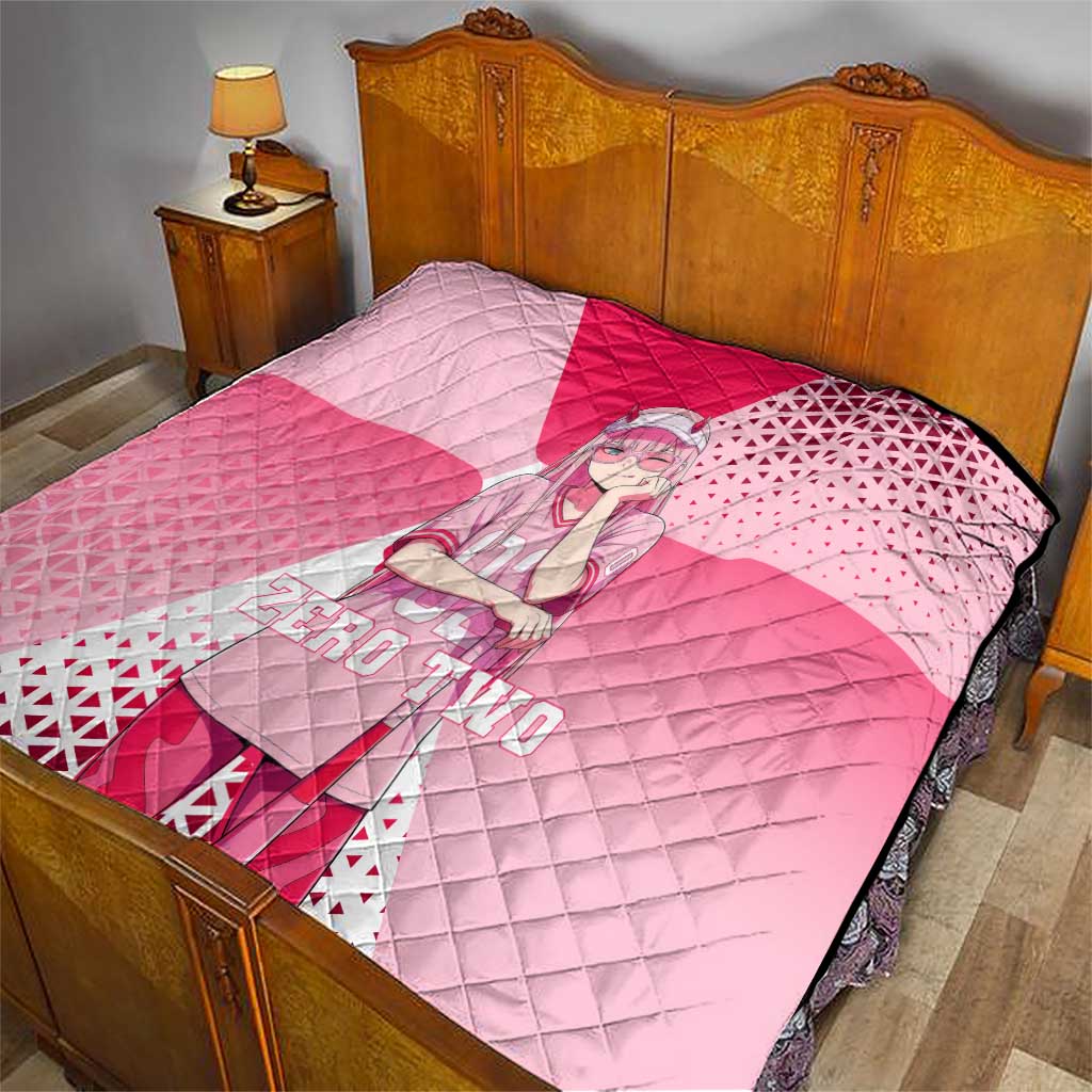 Zero Two Quilt Retro Baseball Anime Style