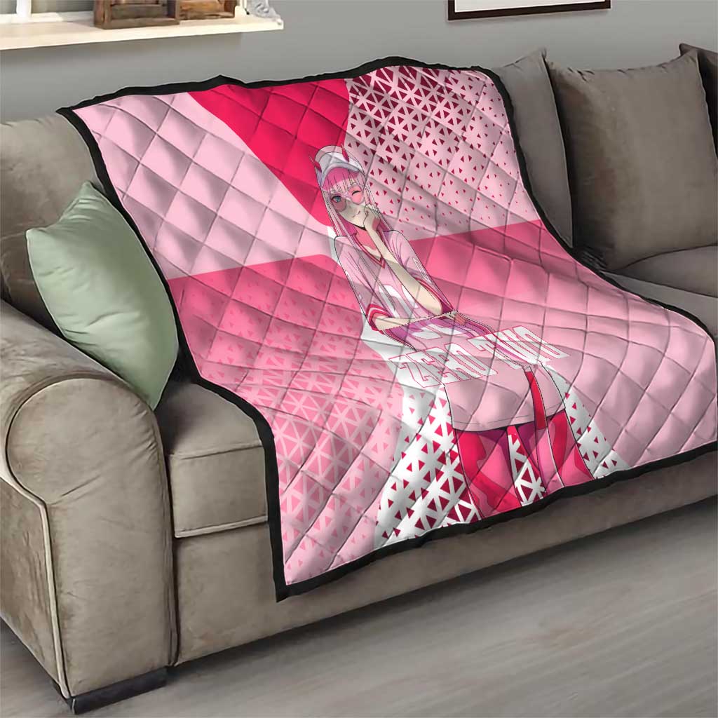 Zero Two Quilt Retro Baseball Anime Style