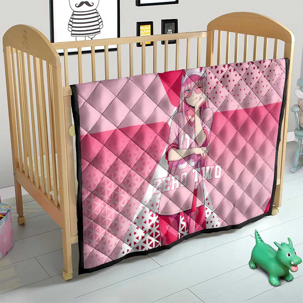 Zero Two Quilt Retro Baseball Anime Style