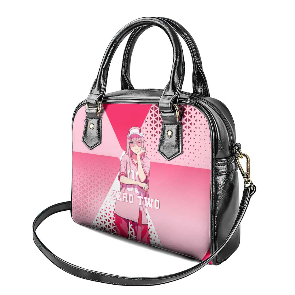 Zero Two Shoulder Handbag Retro Baseball Anime Style