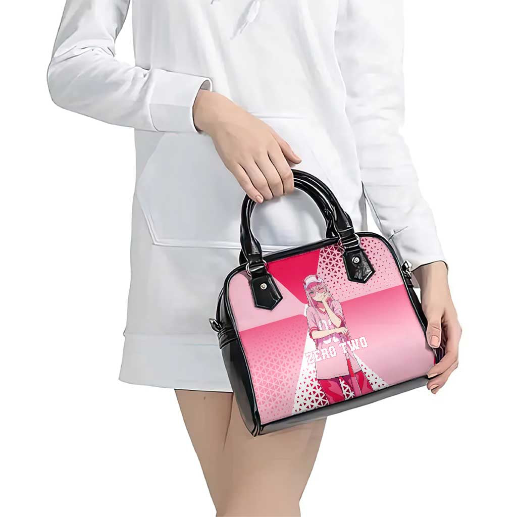 Zero Two Shoulder Handbag Retro Baseball Anime Style