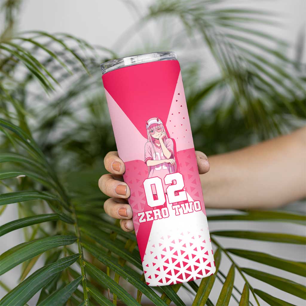 Zero Two Skinny Tumbler Retro Baseball Anime Style