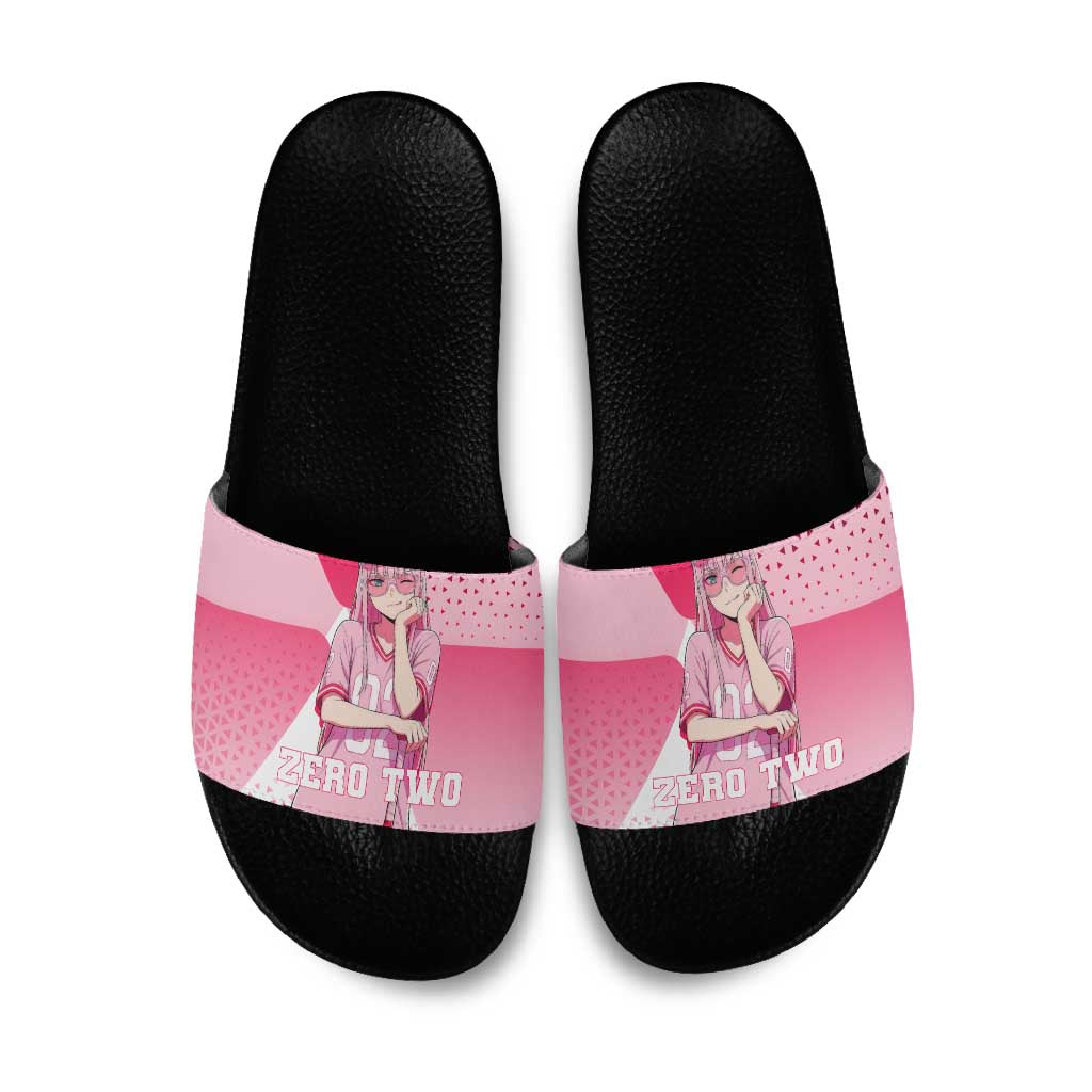 Zero Two Slide Sandals Retro Baseball Anime Style