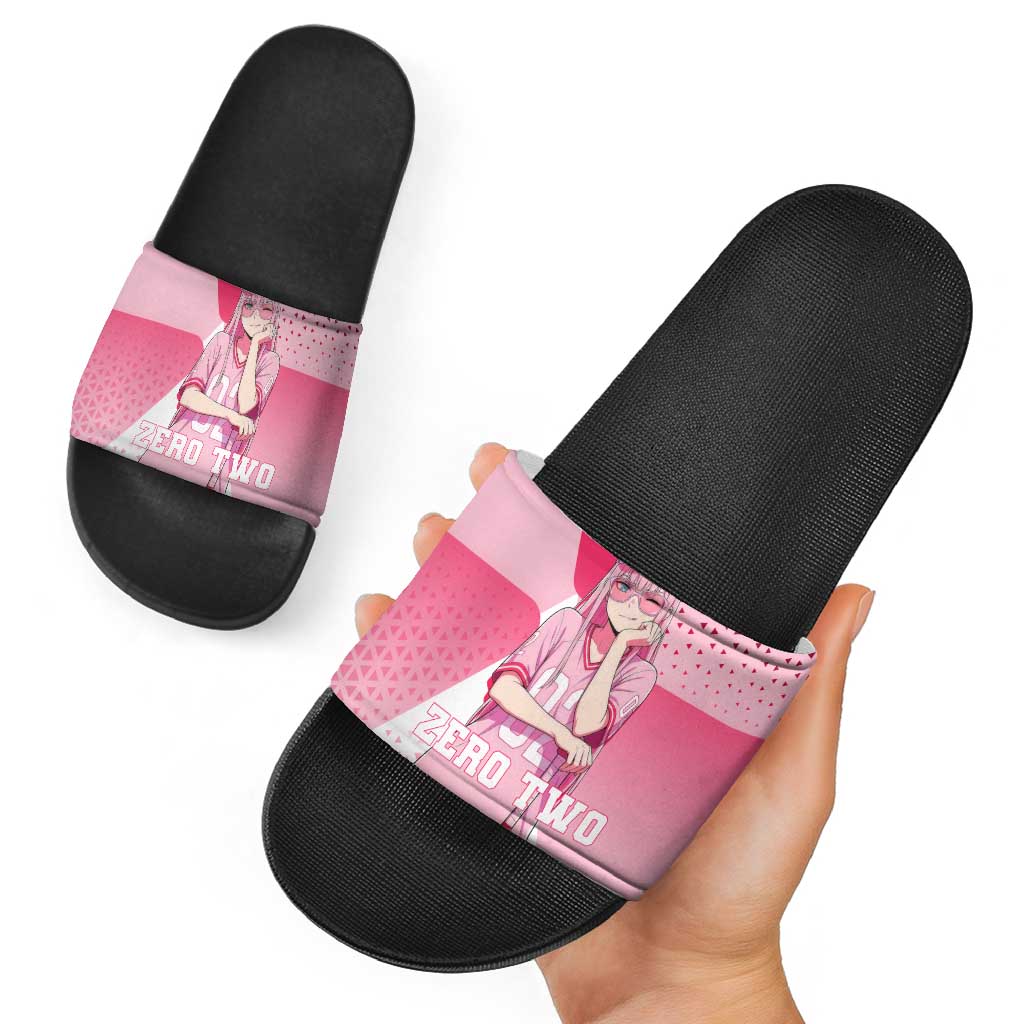 Zero Two Slide Sandals Retro Baseball Anime Style