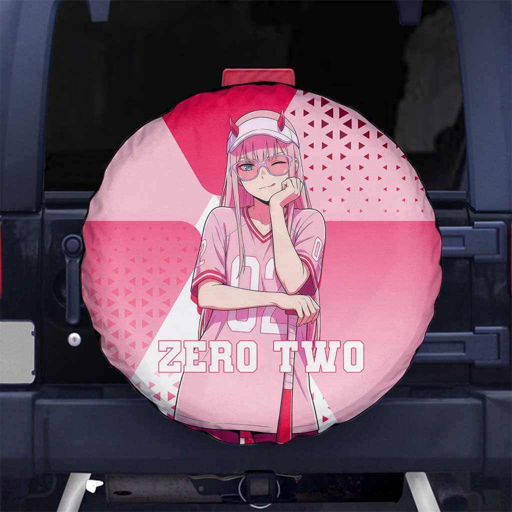 Zero Two Spare Tire Cover Retro Baseball Anime Style