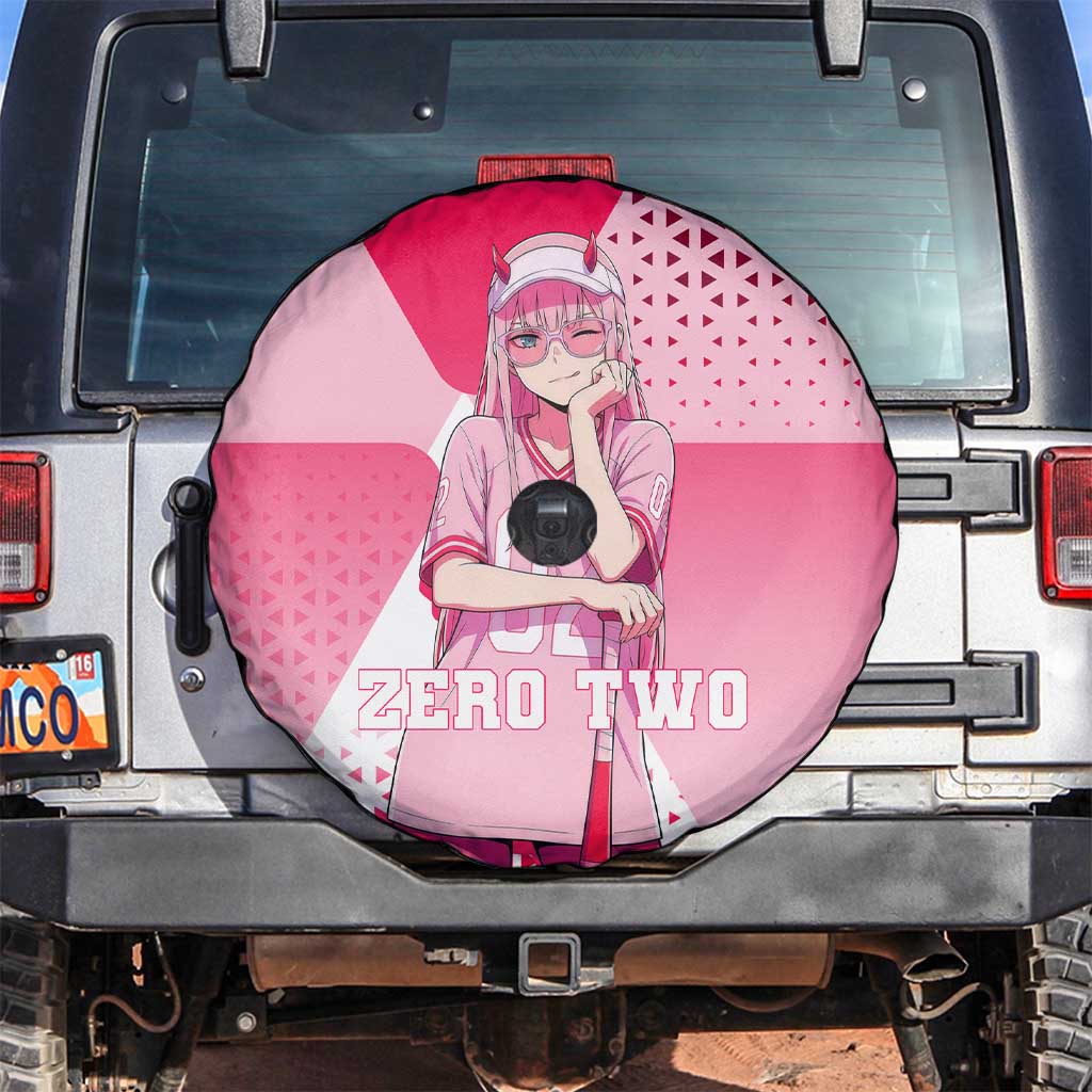 Zero Two Spare Tire Cover Retro Baseball Anime Style