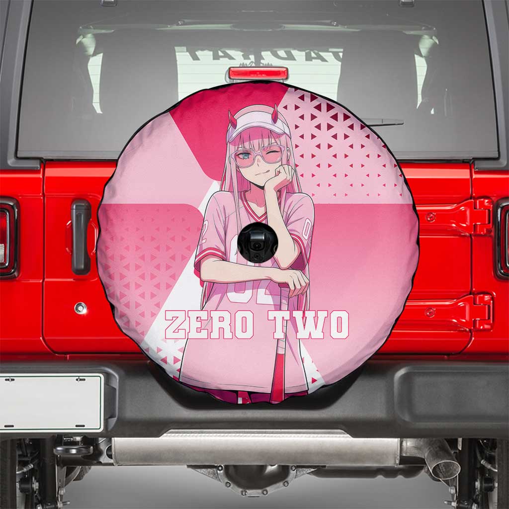 Zero Two Spare Tire Cover Retro Baseball Anime Style