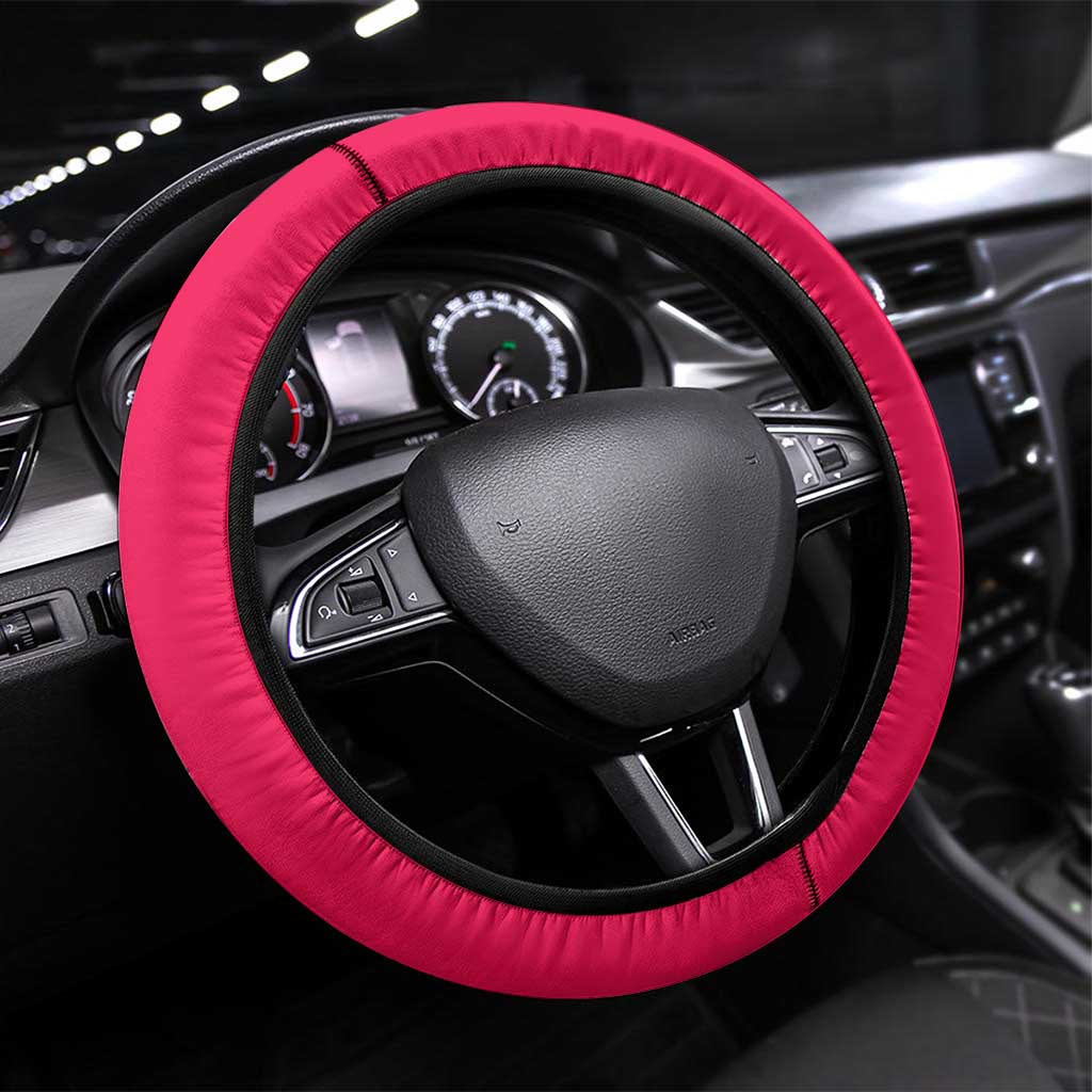 Zero Two Steering Wheel Cover Retro Baseball Anime Style