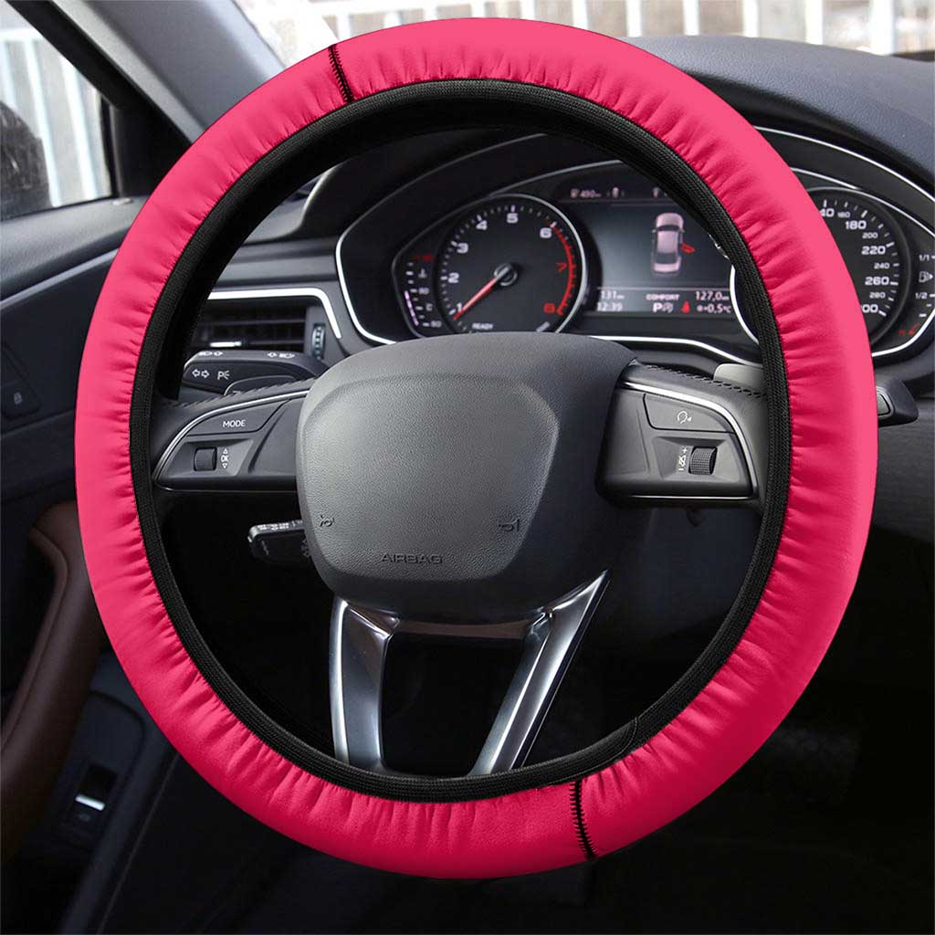 Zero Two Steering Wheel Cover Retro Baseball Anime Style