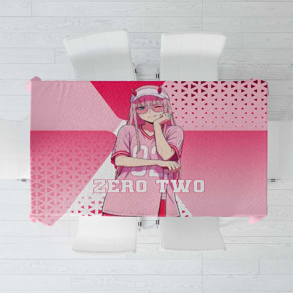 Zero Two Tablecloth Retro Baseball Anime Style