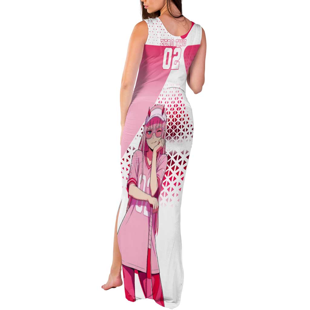 Zero Two Tank Maxi Dress Retro Baseball Anime Style