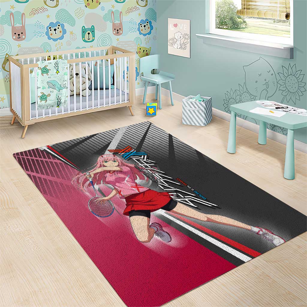 Zero Two Area Rug Sci-Fi Anime Sports Crossover Style