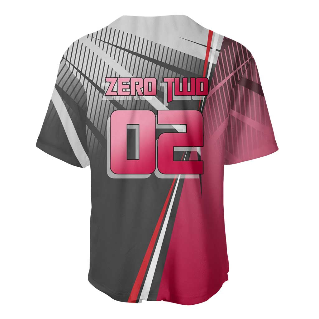 Zero Two Baseball Jersey Sci-Fi Anime Sports Crossover Style