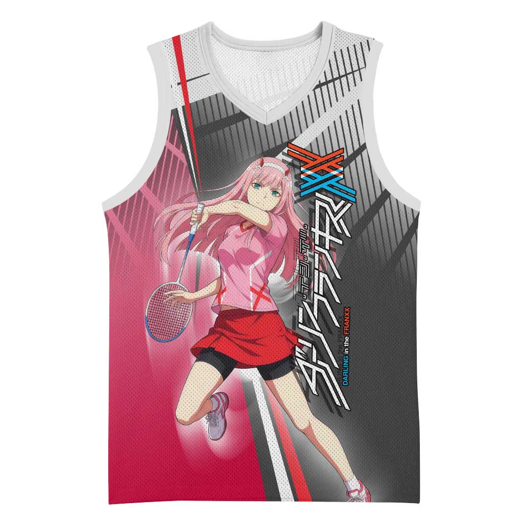 Zero Two Basketball Jersey Sci-Fi Anime Sports Crossover Style