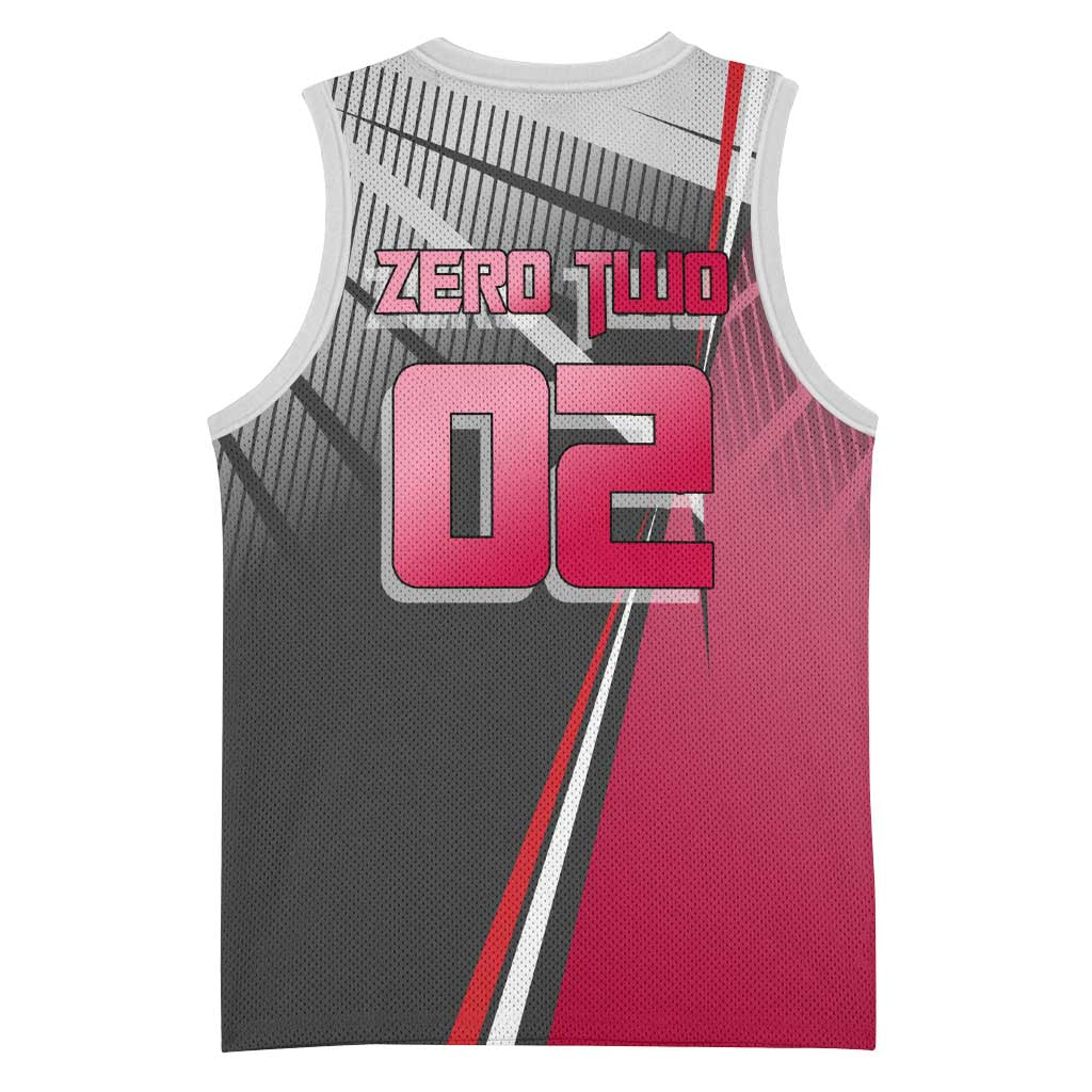 Zero Two Basketball Jersey Sci-Fi Anime Sports Crossover Style